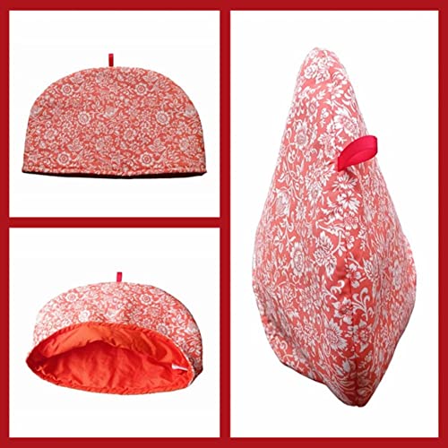 Cotton Teapot Cosy - Insulated Vintage Printed Tea Pot Warmer Cover
