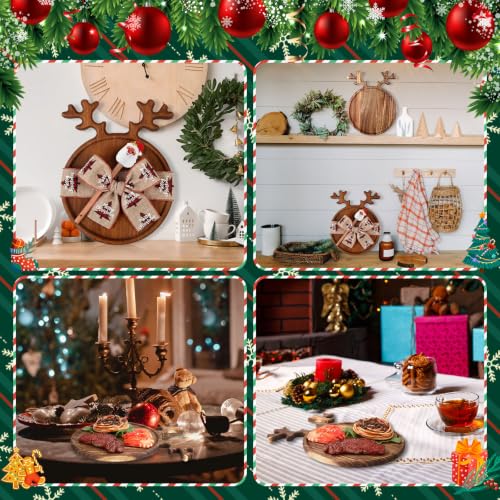 Funnymoom Antler Christmas Charcuterie Board Gift - Wooden Serving Tray