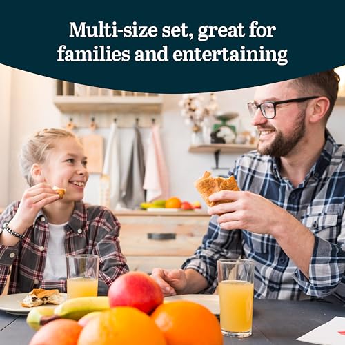 16-Piece Drinking Glass Set, Modern Tumbler and Rocks Glasses for Kitchen