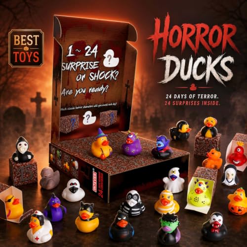 Horror Rubber Duck Advent Calendar - 24 Day Spooky Holiday Countdown