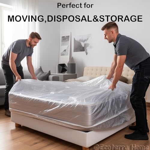 Twin Mattress Bag for Moving & Storage, Waterproof Plastic Cover (1 Pack)
