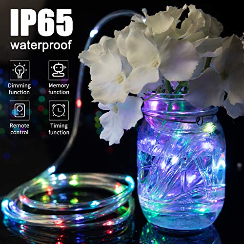 Minetom 72 Ft Color Changing Rope Lights Outdoor - 220 LED Indoor/Outdoor