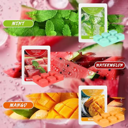 Scented Wax Melts 6-Pack - Natural Soy Wax Cubes for Wax Warmers