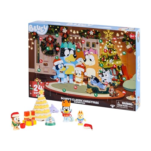 Bluey Advent Calendar 2026 - 24 Surprises with Exclusive Figures, Mini Tree - Amazon Exclusive
