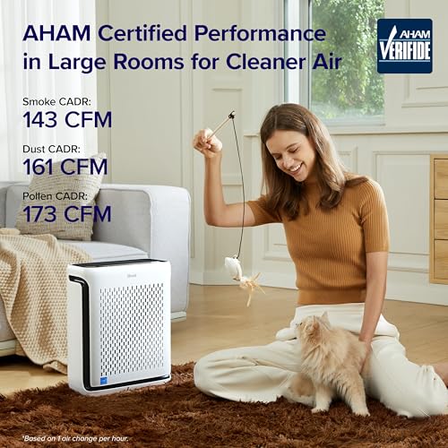 Levoit Vital 100S-P Smart Air Purifier for Home & Pets, HEPA Filter