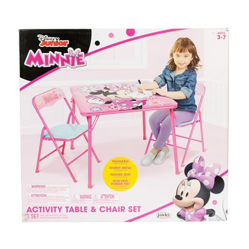 Kids Folding Activity Table and 2-Chair Set for Toddlers