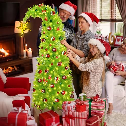 Battery-Operated Christmas Tree Topper Glittered Gold Star - 8.2in, Fits 6-10ft Trees