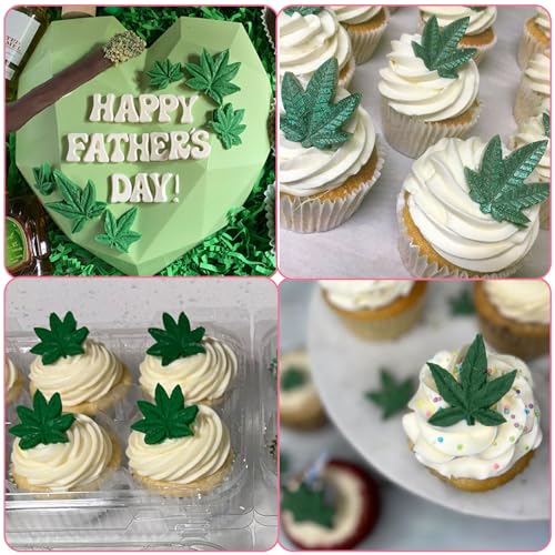 Caregene Grey Weed Leaf Fondant Mold - Silicone Cookie & Chocolate Candy Mold