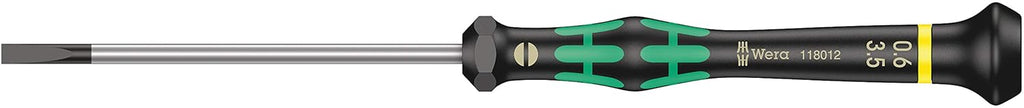 Wera 2035/6 Micro Slotted & Phillips Screwdriver Set - 6-Piece with Convenient Rack