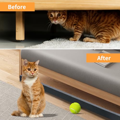 10 PCS Under Couch Blocker, 17-inch EVA Foam Furniture Gap Guard