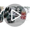 12-Pack Velvet Christmas Ball Ornaments - 80mm/3.15 in Flocked