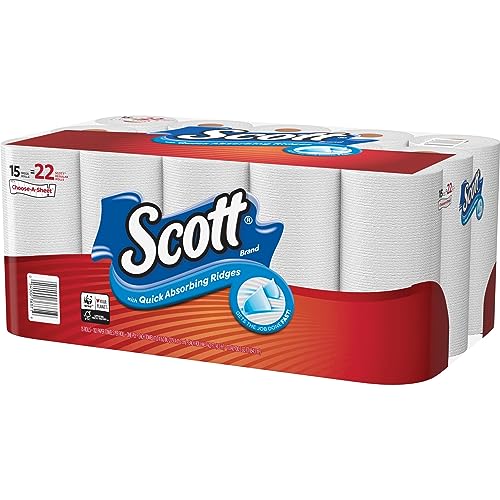 1-Ply White Mega Roll Paper Towels - Absorbent Perforated Sheets (Bulk Case)