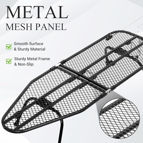 ZOES HOMEWARE Tabletop Ironing Board Foldable Metal Mesh 31.5" x 11.8"