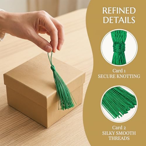100pcs Decorative Tassels for DIY Crafts, Bookmarks, and Jewelry Making