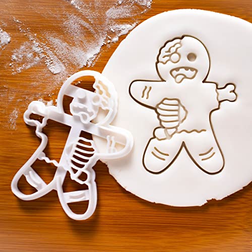 Bakerlogy Gingerbread Man Cookie Cutters Set - 4 Decorative Baking Tools