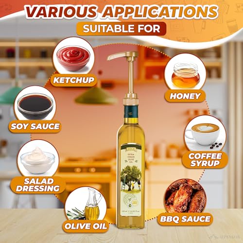Coffee Syrup Dispenser Pump 4-Pack for 750ml (25.4 oz) Bottles - 0.3 oz Press