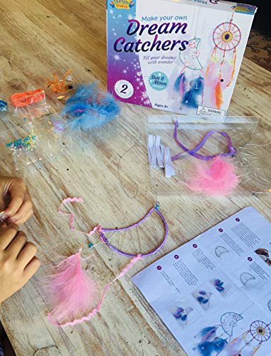 DIY Dream Catcher Craft Kit for Kids and Teens - Makes 2 Wall Decor Projects