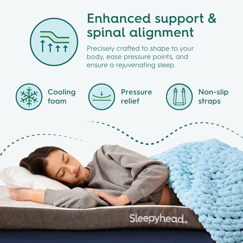 Sleepyhead 2-Inch Twin XL Cooling Gel Memory Foam Mattress Topper