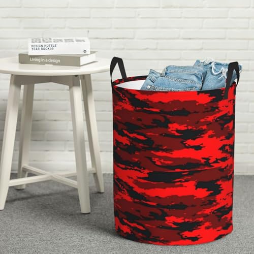 Collapsible Camouflage Laundry Hamper - Waterproof Storage Basket 38L