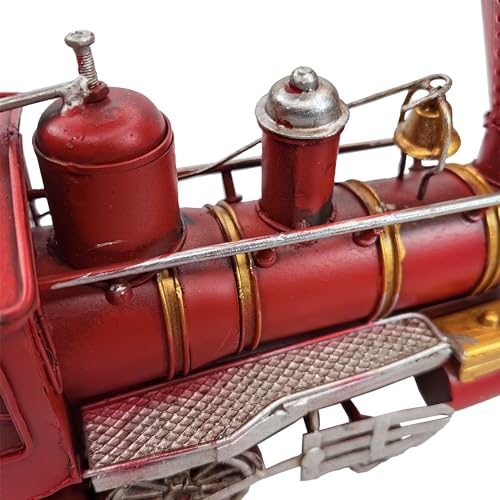 10-Inch Metal Classic Locomotive Model Train Christmas Table Decor