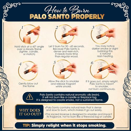 Palo Santo Smudging Sticks, 24 Pack - Ethically Harvested Sacred Wood