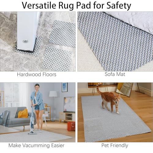 Non-Slip Rug Pad and Drawer Liner, Washable PVC Grip Roll, 30 x 200 cm