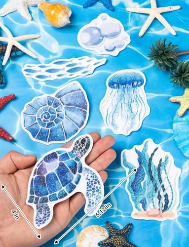 Non-Slip Bathtub Stickers - 26 Pcs Turtle Safety Shower Decals with Scraper
