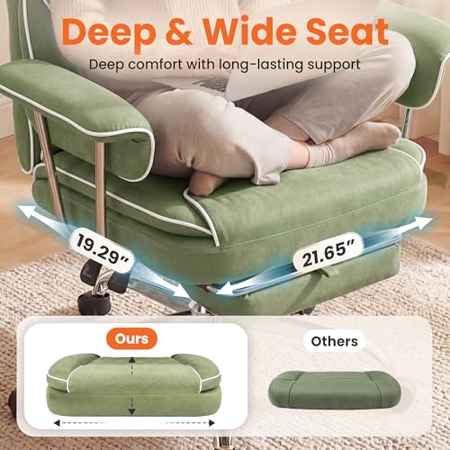 Big and Tall High Back Reclining Office Chair with Footrest and Massage