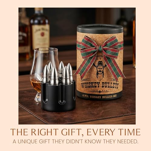 Premium Stainless Steel Whiskey Stones Set with Gift Cylinder – Non-Melting Chilling Cubes for Spirits