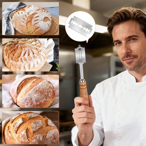 40-Piece Bread Lame Replacement Blades, Stainless Steel Sourdough Scorer