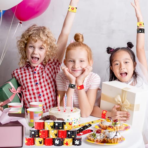 24-Pack Cartoon Slap Wristbands - Kids Party Favors & Classroom Rewards