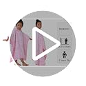 VOOVA & MOVAS Kids Hooded Beach Towel Poncho - 100% Cotton Daisy (Ages 4-8)
