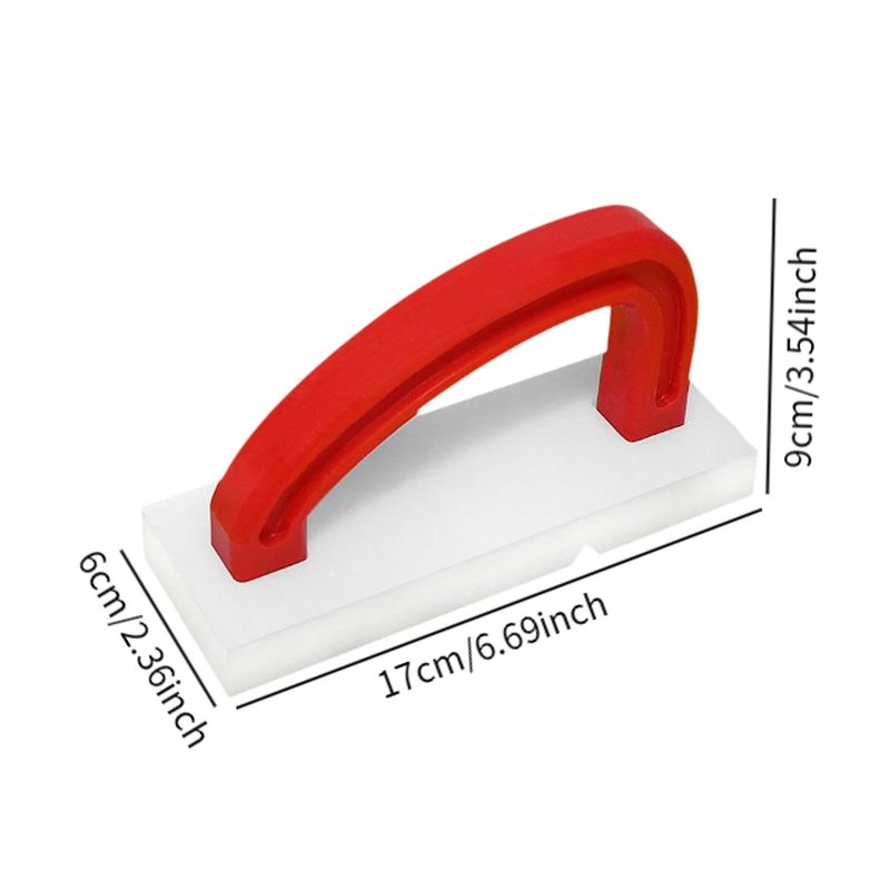 Bothyi Cutting Board Refinisher Chopping Board Planer with Handle Stainless Steel Blade Kitchen Cleaning Tool for Kitchen Restaurant, Red