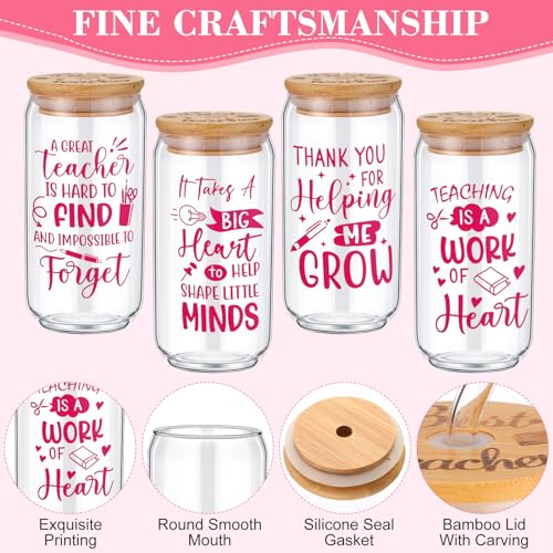 Hushee Teacher Appreciation Gift Set with Cups Socks Keychain - Stylish Polyester, 12 Pieces