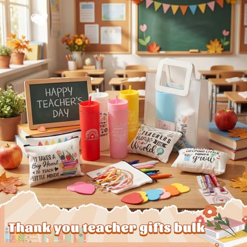 Teacher Appreciation Gift Set with 16 oz Insulated Tumbler and Accessories