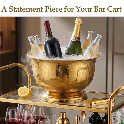 Gold Beverage Tub for Wine, Beer & Champagne 10L - Sipoyen