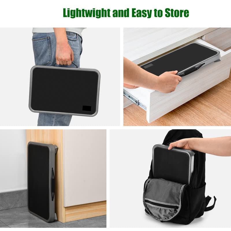 Adjustable Folding Step Stool with Non-Slip Platform - 330 lbs Capacity