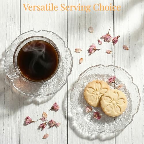 10 Pack Small Clear Glass Dessert Plates 4.7 Inch - Elegant Kitchenware