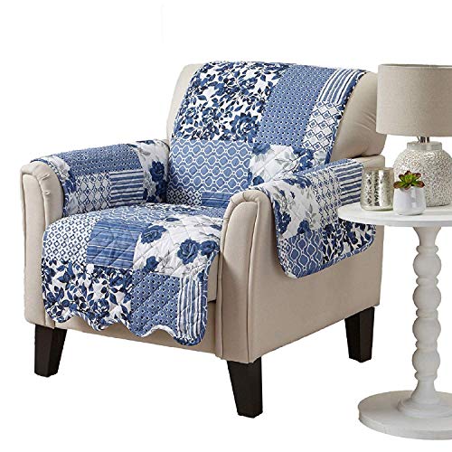 Reversible Patchwork Chair Cover - Washable Furniture Protector