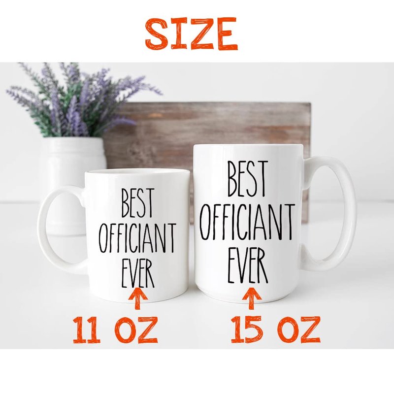 Dnuiyses Wedding Officiant Gift - Funny Best Officiant Ever Mug from Couple, Bride Groom Wedding Day Registry