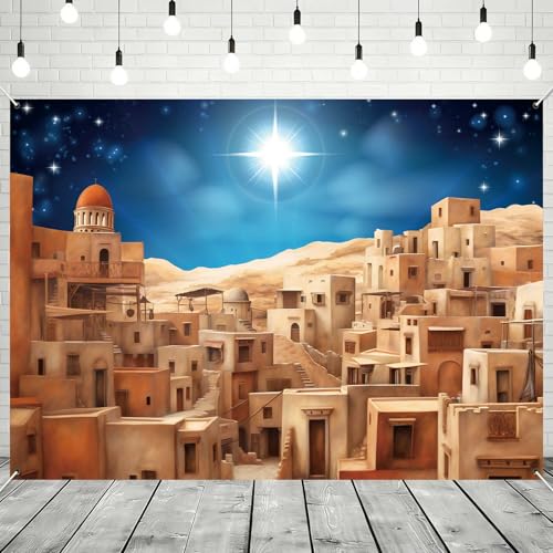 7x5ft Christmas Nativity Backdrop for Holiday Party Photography Decor