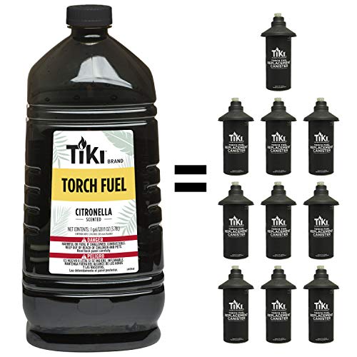 Citronella Torch Fuel - 1 Gallon (128 oz) Easy Pour for Outdoor Torches