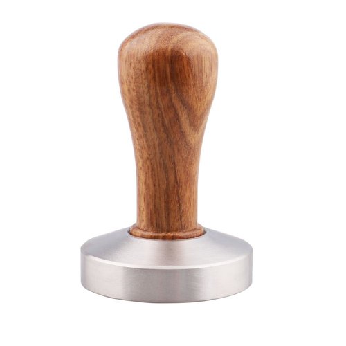 omgogo Stainless Steel Coffee Tamper 53mm Barista Espresso Base Coffee Bean Press
