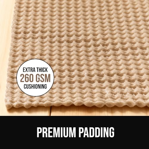 Dual Sided Thick Rug Gripper Pad for Hardwood Floors - 2x3 Non-Slip Mat