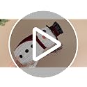 Leinuosen 12 Inch Rattan Snowman Woven Neutral Christmas Table Decor
