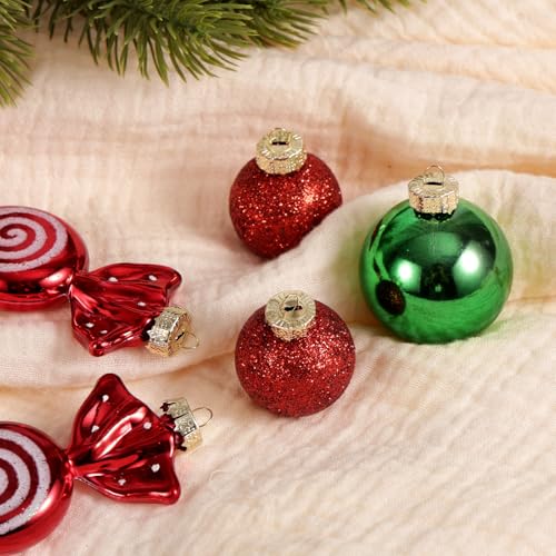 Fukaisu 100pcs Gold Christmas Ornament Caps 1.3cm/0.5in Hanger Adapter
