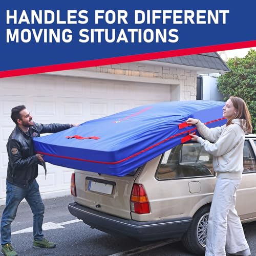 Heavy-Duty King Mattress Bag for Moving & Storage with 12 Handles