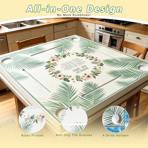 Floating Mahjong Table for Pool - 32x32 Inch Waterproof Game Tray