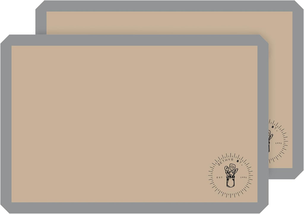 Silicone Baking Mats - Non-Stick Baking Sheet Liners | Pack of 2, 16 x 24 Inch (40x60 cm)