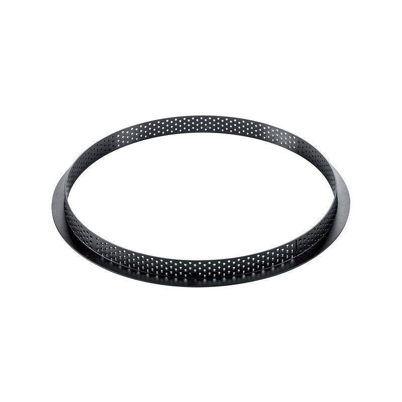 silikomart | KIT TARTE GRAFIQUE, Set with Microperforated Ring + Decorative Mat, TPLUS Ring Ø 250 mm h 20 mm, Decorative Silicone Mould Ø 230 mm h 20 mm, Made in Italy